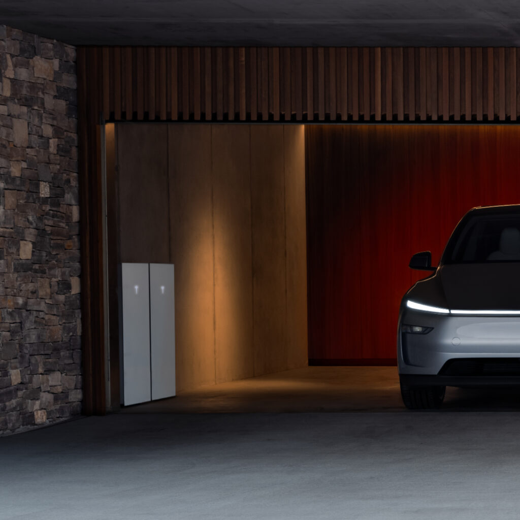 Powerwall Rebate Imagery - car & battery wall