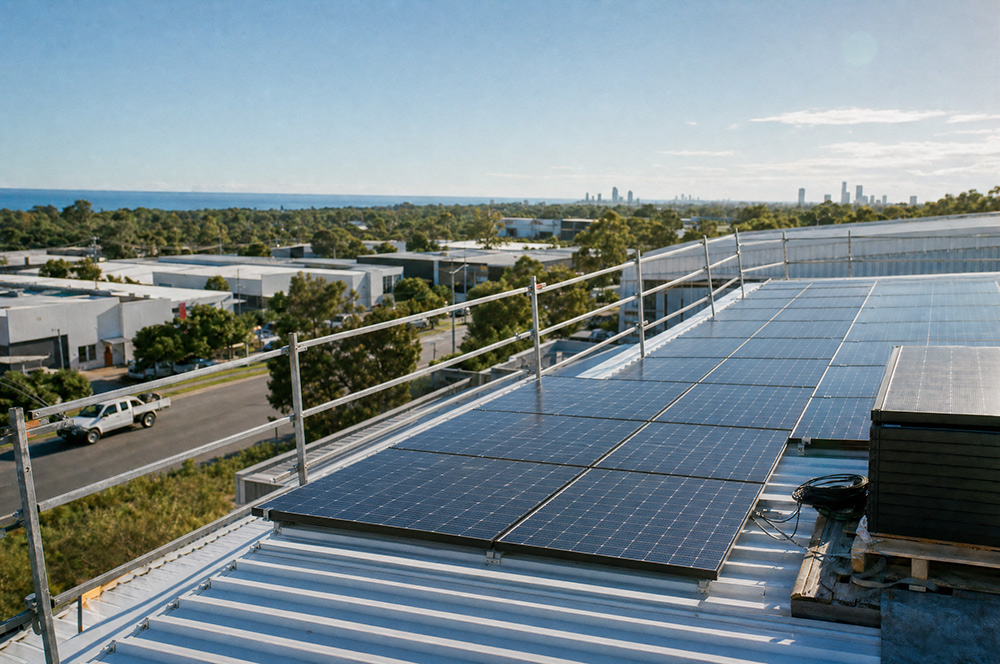 commercial rooftop array
